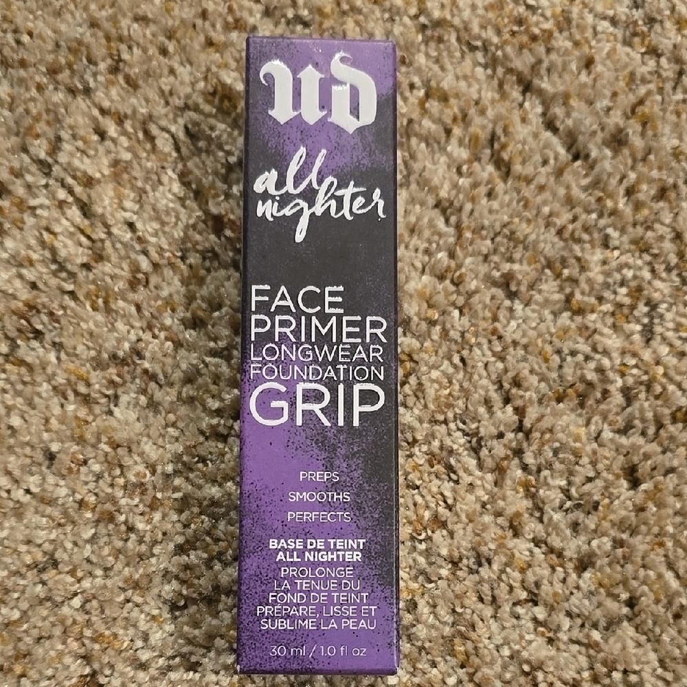 NIB Urban Decay All Nighter Face Primer - Purple